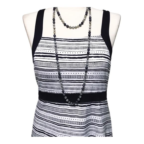 NEW Soybu Geo Wavy Striped Athletic Sporty Stretch Racerback Tank Dress Small - Picture 4 of 8